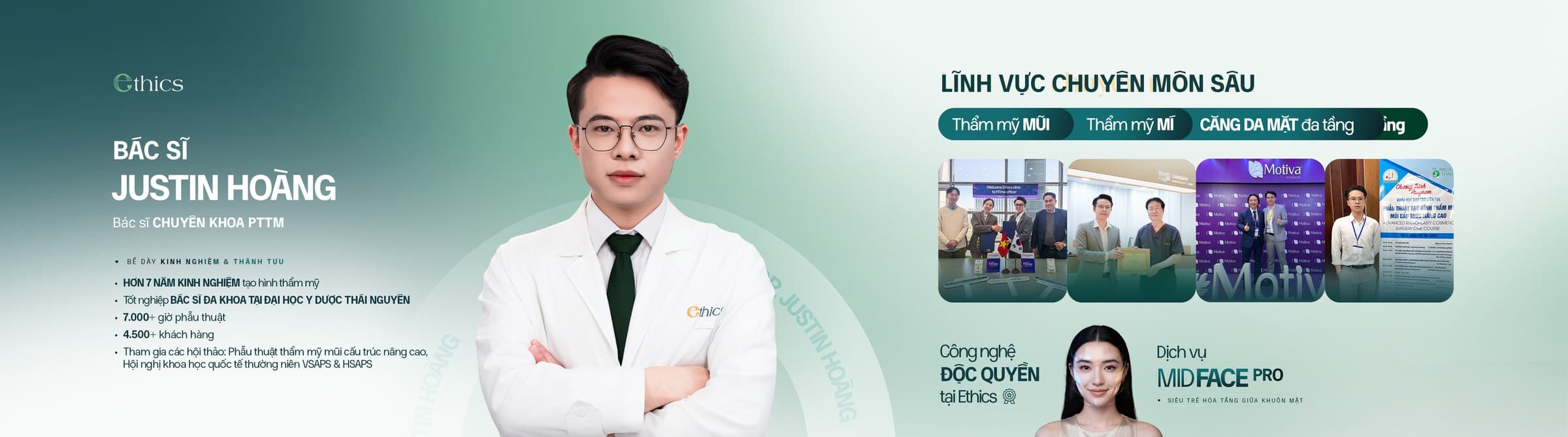 Rekod profesional Dr Justin Hoàng