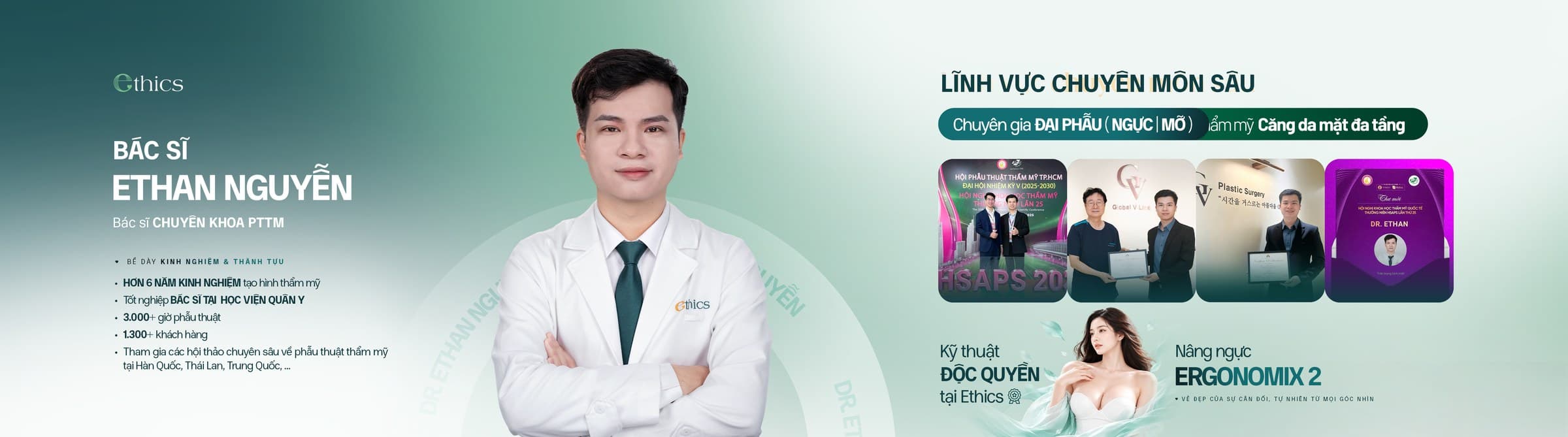 Rekod profesional Dr Ethan Nguyễn